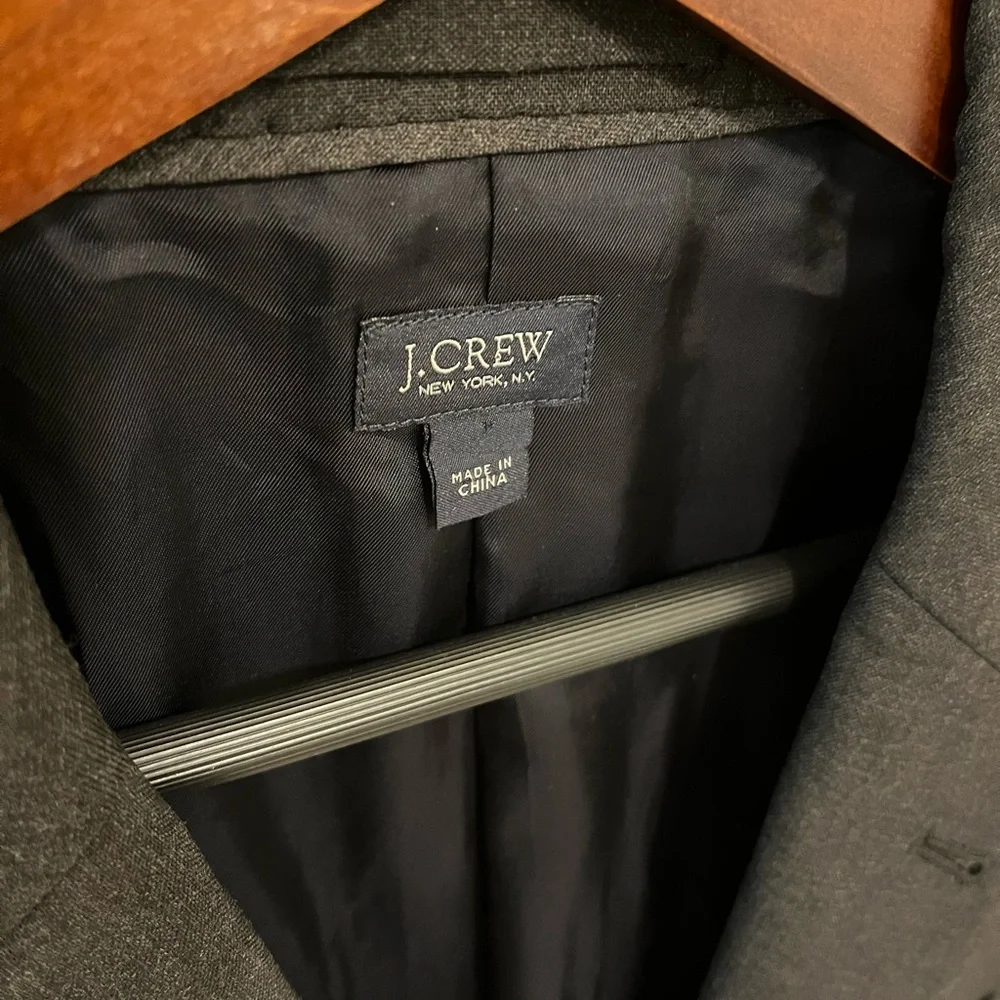 J. Crew Loro Piana Wool Ludlow Jacket Blazer Suit Dark Gray Grey 40L 40 Long